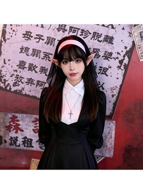 中世纪吸血鬼修女cos服万