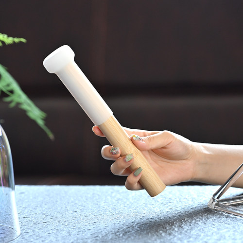 水晶钵颂钵专用敲棒磨棒水晶棒 羊皮棒胶皮球橡胶硅胶棒 - 图0