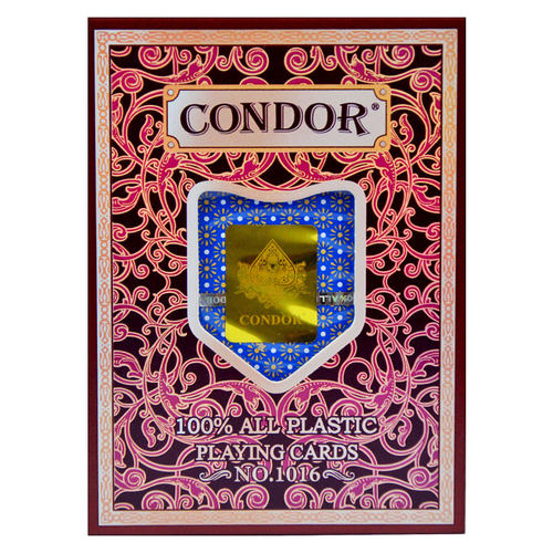 塑料扑克牌防水防折耐用高档塑料盒装PVC加厚加硬桥牌批 发CONDOR - 图3