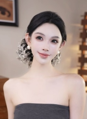 超大号蕾丝花边大肠发圈高级感头绳发饰发夹头花欧若精灵风韩系女
