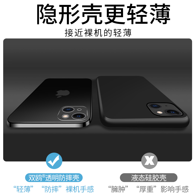 苹果13手机壳iphone13透明壳Pro防摔ip13Promax新款mini硅胶十三平果Pr0max镜头全包pm超薄Por套女软壳男迷你 - 图2