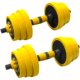 Iron coated and painted adjustable dumbbell barbell combination