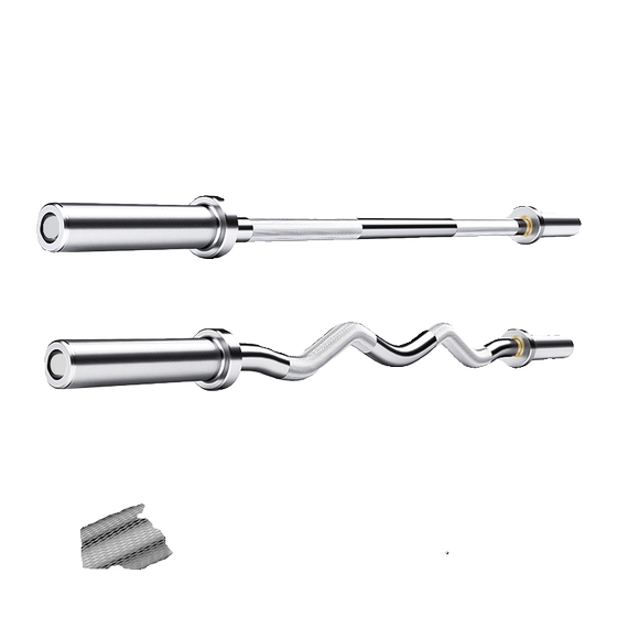 Solid carbon steel barbell barbell bar with large holes and small holes
