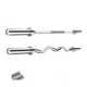 Solid carbon steel barbell barbell bar with large holes and small holes
