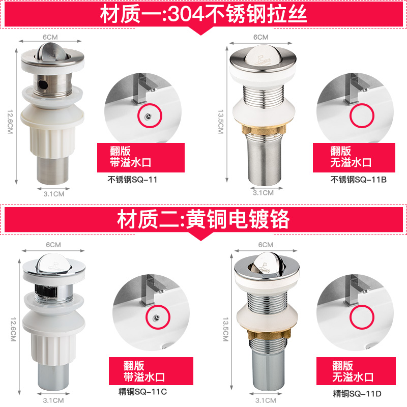 潜水艇洗手盆防臭下水管防返臭神器洗脸池器配件台盆排水管道全套-图3