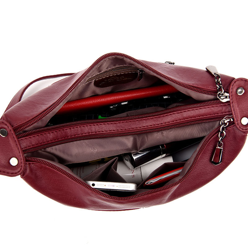 中年女包妈妈包2025新款真皮牛皮单肩斜挎包大容量软皮中老年包包,淘宝优惠券,粉丝福利购,淘宝优惠卷