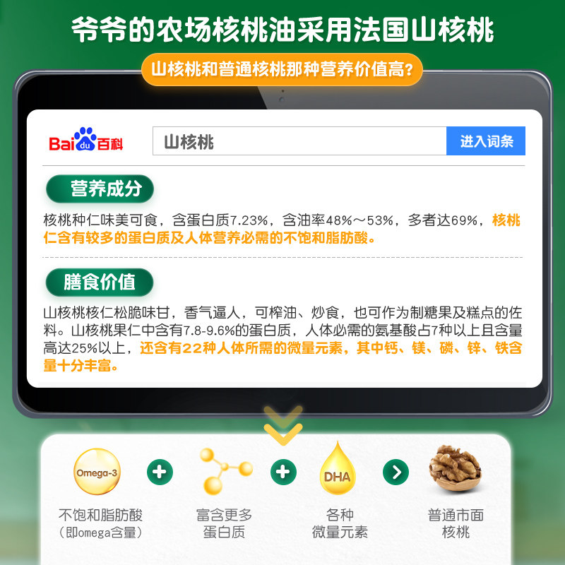 爷爷的农场核桃油婴幼儿牛油果油 centurymall海外食用油