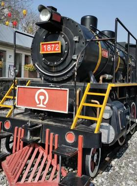 仿真大型创意老式蒸汽机道具复古