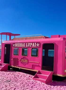 定制有轨电车模型餐厅景区复古