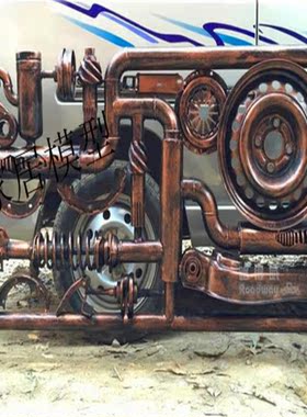 室内工业风墙壁酒吧咖啡厅装饰品