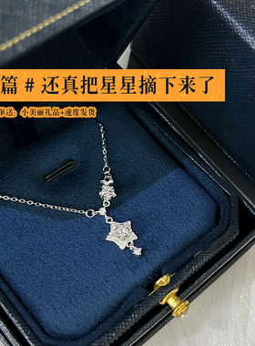 LJTY【星语】巨夸！纯银s999星星项链女高级感锁骨链配饰生日礼物