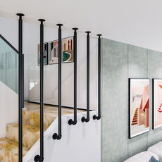 Лестничные перила 简约现代酒吧阁楼楼梯扶手护栏室内创意栏杆老人儿童家用防护围栏