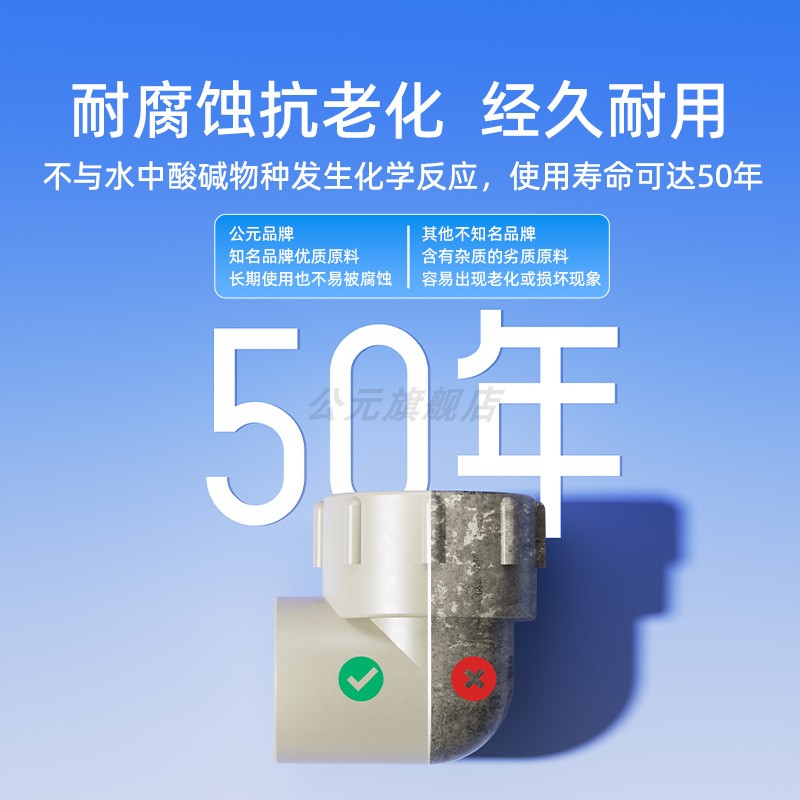 公元ppr水管内螺纹弯头内丝弯头异径内牙弯头热熔管接头水管配件 - 图2