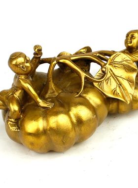 纯铜多子多孙丰收家居摆设