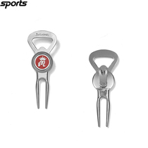 South Korea MALBON Golf accessories 23 autumn and winter men and women with the same GOLF logo game-colored fruit ridge fork