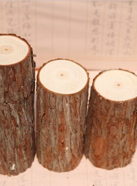 天然杉木桩装饰展示摄影摆件