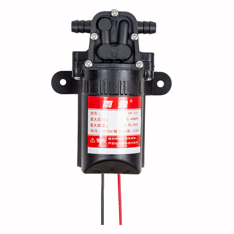 农用喷雾器水泵12v通用自吸增压泵智能关枪停机打药机12伏隔膜泵