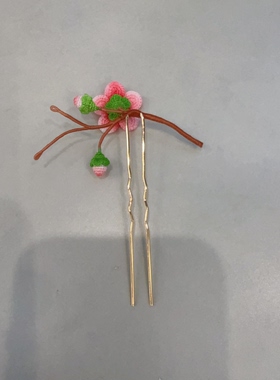成品手工钩织梅花发卡发箍发圈发饰发夹发卡发簪发圈发饰发夹
