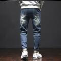 个性 裤 潮牌牛仔裤 子小脚男裤 哈伦复古休闲长裤 男宽松大码 弹力男士