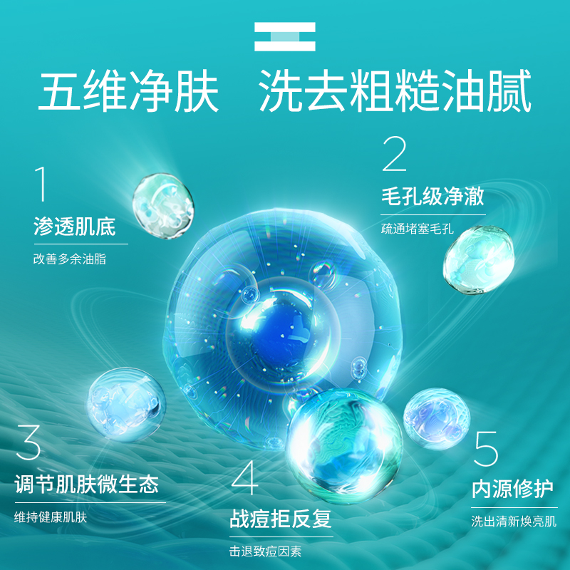 ISDIN/怡思丁洁肤啫喱温和不刺激清爽祛痘控油深层清洁补水正品