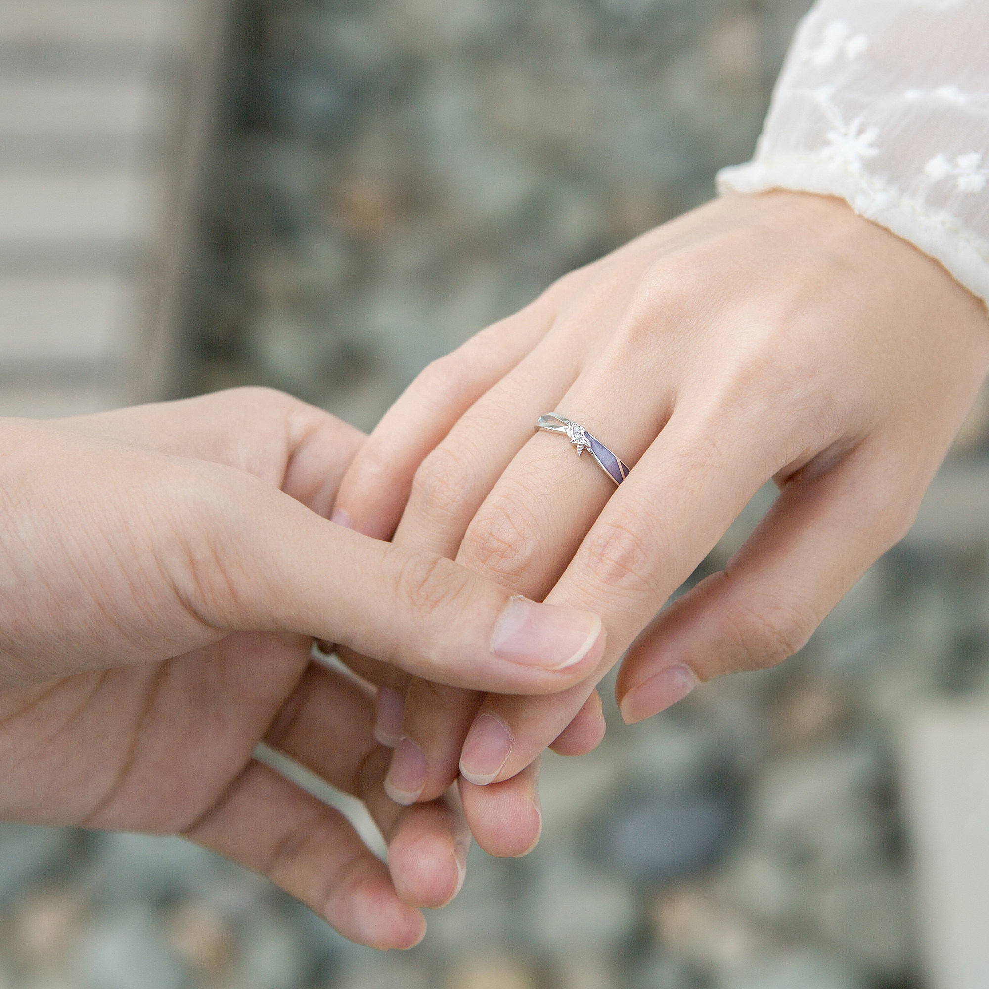 原创一对纯银独角兽情侣款情侣戒指 nocayey诺卡伊戒指/指环