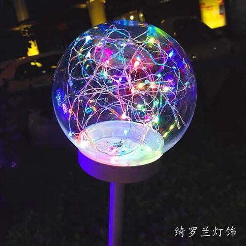 led圆球芦苇灯 发光圆球灯亮化工程灯草坪灯户外防水插地灯装饰灯 - 图0