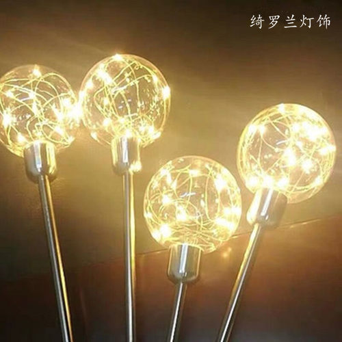 led圆球芦苇灯 发光圆球灯亮化工程灯草坪灯户外防水插地灯装饰灯 - 图1