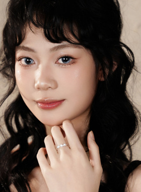 清新百搭S925纯银花朵戒指女开口