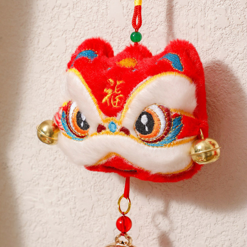 2026新年新款春节家用客厅喜庆氛围挂饰挂串毛绒福字装饰红色挂件,淘宝优惠券,粉丝福利购,淘宝优惠卷