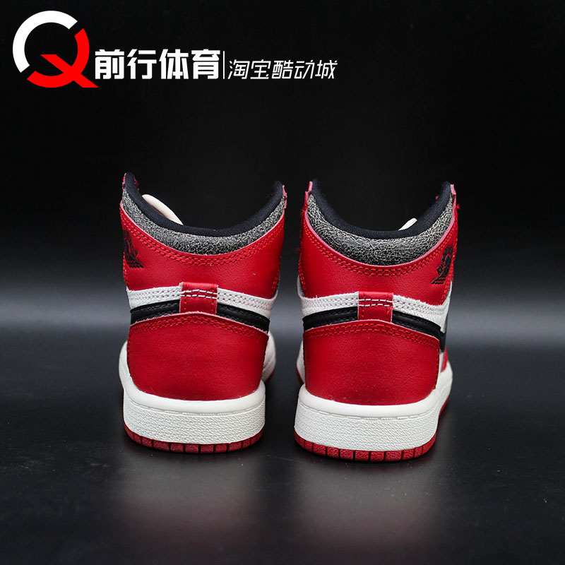 Air Jordan1 AJ1芝加哥小幼中童篮球鞋 FD1412-AT3745-FD1413-612 - 图2