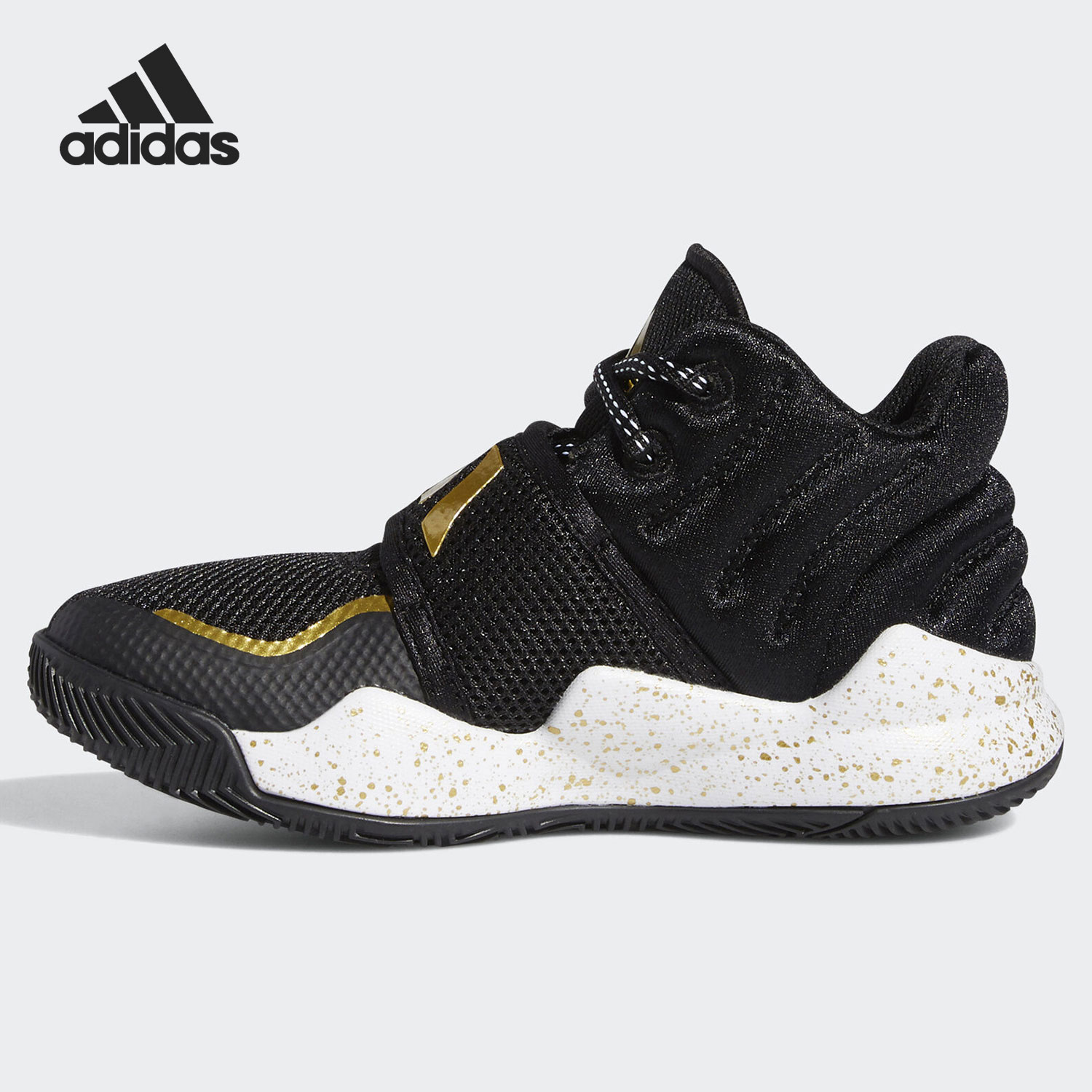 Adidas/阿迪达斯正品男女童鞋新款缓震高帮篮球鞋运动鞋FX8644