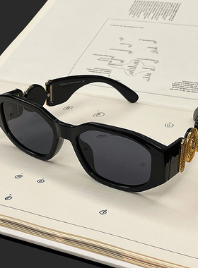 Bella同款长多边形复古时髦眼镜