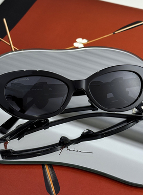 辛芷蕾同款猫眼复古蝴蝶结墨镜