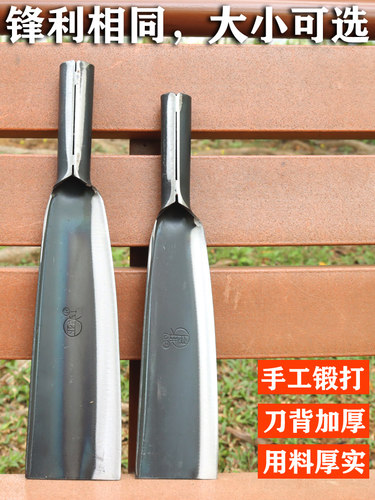 砍柴刀一体锻打砍树刀户外园林神器砍竹刀破蔑刀探险开路刀劈柴刀 - 图0