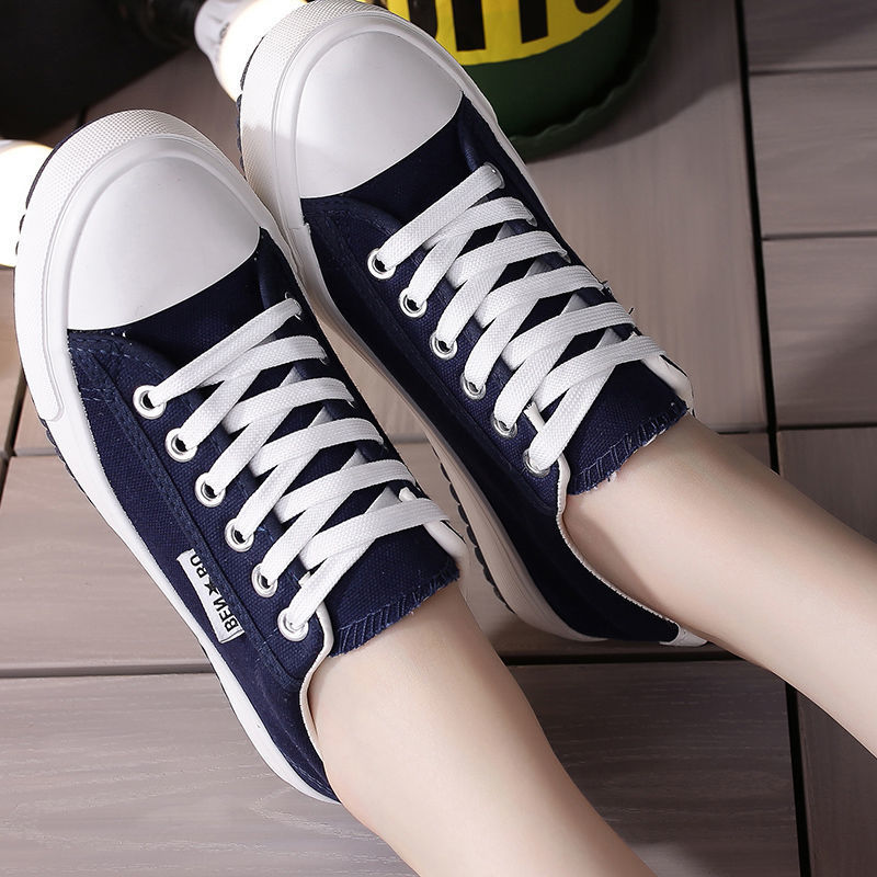 韩国小白鞋子女2023春季新款韩版学生精品板鞋网红休闲运动帆布鞋