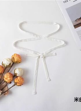 百搭棉麻细窄绑带纯色布连衣裙装饰腰带布带服装配件布条绑带