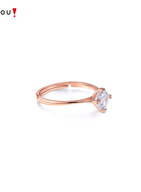 AJIDOU阿吉豆戒指女款设计感指环尾戒