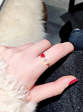 开口可调节日式轻奢少女心ins