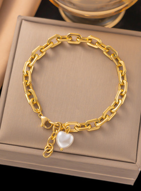 唐宫不掉色新款日韩钛钢手链女百搭ins风时尚手饰手镯女饰品女