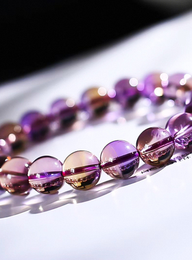 鸳鸯双色饰品男女款招财转运手串