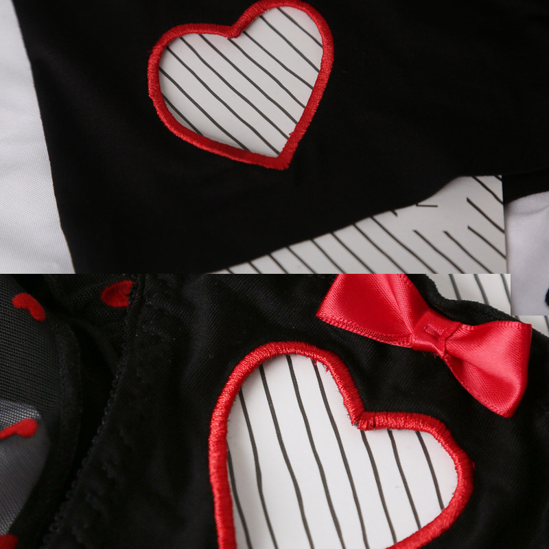 2条装 情侣内裤一男一女大码性感趣味夫妻一对黑色镂空爱心高端新,淘宝优惠券,粉丝福利购,淘宝优惠卷