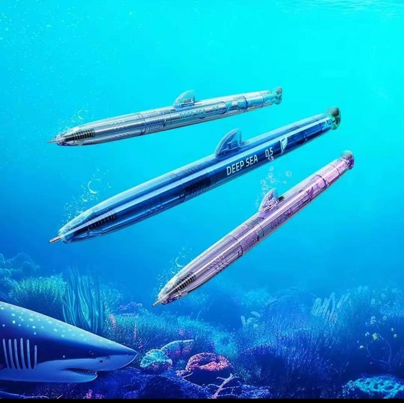 点石深海舱巨齿鲨双按动出芯针管头双珠鲨鱼中性笔DS-0146,淘宝优惠券,粉丝福利购,淘宝优惠卷