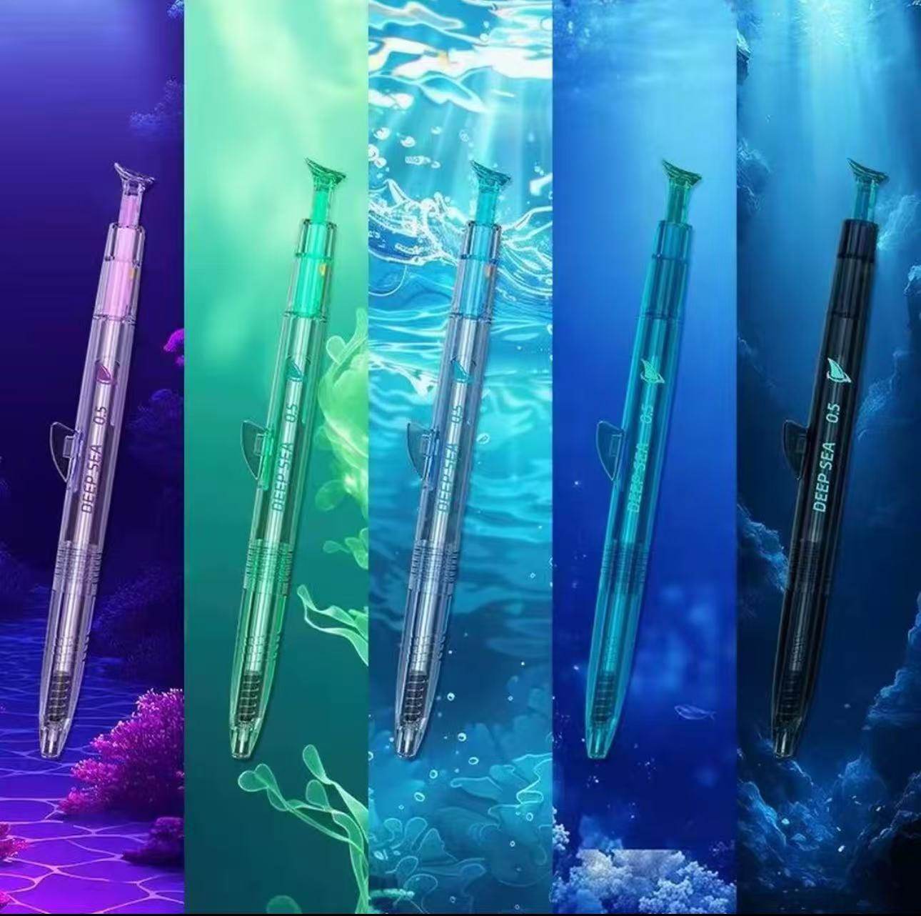 点石深海舱巨齿鲨双按动出芯针管头双珠鲨鱼中性笔DS-0146,淘宝优惠券,粉丝福利购,淘宝优惠卷