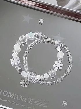 初冬想去看雪啦雪花串珠