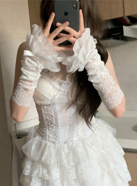 AYTofilms花边蕾丝蝴蝶结袖套