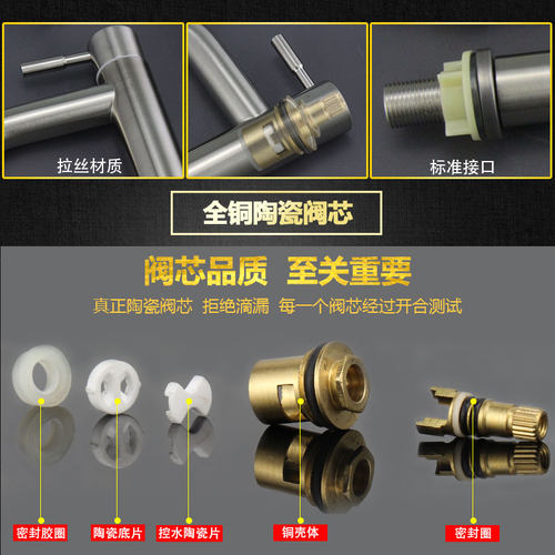单冷水龙头卫生间阳台洗手盆洗脸盆面盆家用单孔单把不锈钢龙头 - 图1