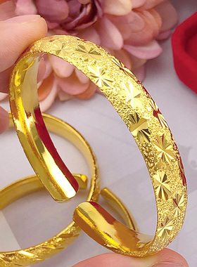 送戒指50g左右沙金色结婚礼手镯
