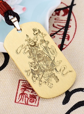 道系饰品赵公明财神吊坠项链