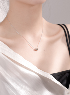 纯银玫瑰金显白小蛮腰项链