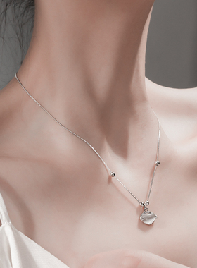 7号银铺中国风吊坠小清新如意锁